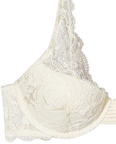 Calvin Klein Push Up Balconette Almohadillas y Rellenos de Sujetador, Blanco (Ivory 101), (Talla del Fabricante: 0B36) para Mujer