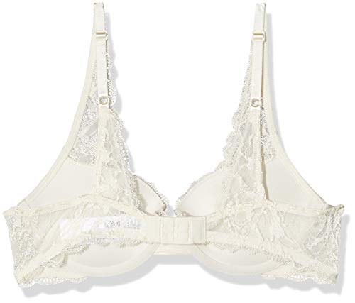 Calvin Klein Push Up Balconette Almohadillas y Rellenos de Sujetador, Blanco (Ivory 101), (Talla del Fabricante: 0B36) para Mujer