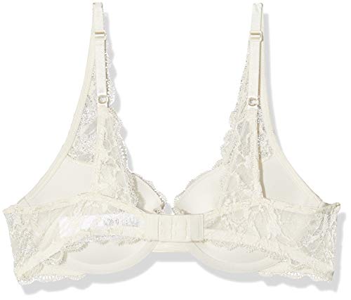 Calvin Klein Push Up Balconette Almohadillas y Rellenos de Sujetador, Blanco (Ivory 101), (Talla del Fabricante: 0B36) para Mujer