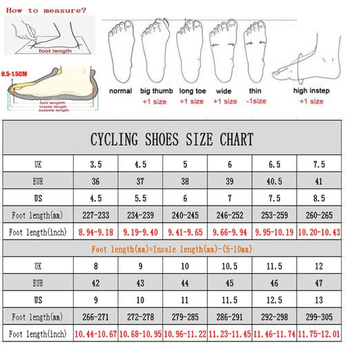 Calzado de Ciclismo para Hombre, Calzado de Ciclismo de Carretera, Bicicleta de Montaña, Calzado MTB, Calzado para Correr de Ocio Antideslizante y Transpirable