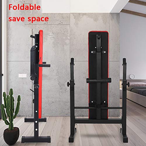 Cama De Levantamiento De Pesas Multifuncional Press De Banca Equipo De Gimnasia para El Hogar Prensa De Banco Plegable Soporte De Estante con Barra Simple Estante para Sentadillas Cama De Levantamiento De Pesas Multifuncional Press De Banca Equipo De Gimnasia para El Hogar Prensa De Banco Plegable Soporte De Estante con Barra Simple Estante para Sentadillas