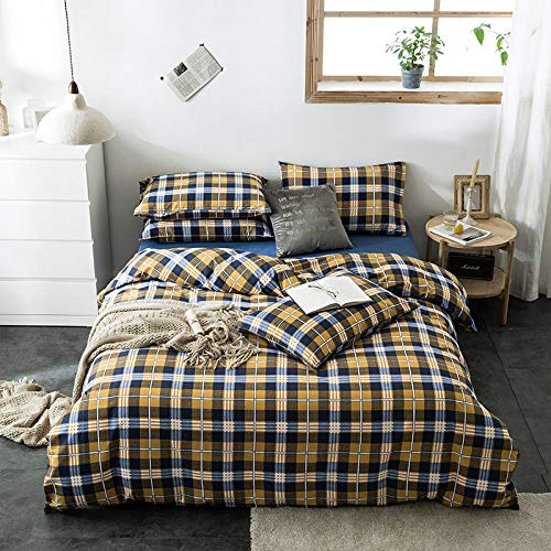 Cama De Tres Piezas Sabanas Bajeras Fundas Nórdicas Sábana De Cama Impresa De Cuatro Piezas Funda Nórdica Ropa De Cama Para Estudiantes-Hc Andorra_Funda Nórdica De Cuatro Piezas: 200 * 230 Sábana: 1