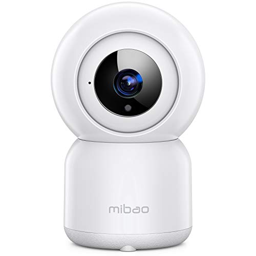 Cámara de Vigilancia WiFi, Mibao 1080P Cámara IP Inalámbrica, HD Visión Nocturna, Detección de Movimiento Remoto, Alerta de aplicación, Audio Bidireccional, Monitor para Bebé/Mascota/Tienda