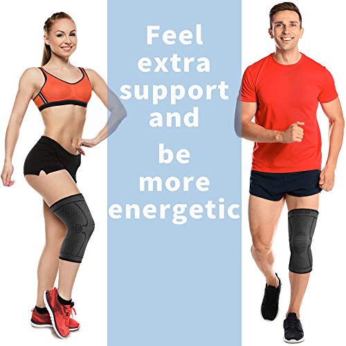 CAMBIVO 2 x Rodilleras Menisco y Ligamento, Rodillera Deportiva para Hombre y Mujer, Rodillera Compresion para Running, Voleibol, Artrosis, Tendinitis CAMBIVO 2 x Rodilleras Menisco y Ligamento, Rodillera Deportiva para Hombre y Mujer, Rodillera Compresion para Running, Voleibol, Artrosis, Tendinitis