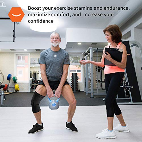 CAMBIVO 2 x Rodilleras Menisco y Ligamento, Rodillera Deportiva para Hombre y Mujer, Rodillera Compresion para Running, Voleibol, Artrosis, Tendinitis CAMBIVO 2 x Rodilleras Menisco y Ligamento, Rodillera Deportiva para Hombre y Mujer, Rodillera Compresion para Running, Voleibol, Artrosis, Tendinitis