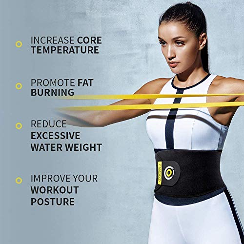 CAMBIVO Fajas Reductoras Mujer, Faja Reductora Abdomen Hombre Cinturón Ajustable Efectivo para Aumento de Sudor, Fitness, Sweat, Entrenamiento, Gimnasio, Ejercicio CAMBIVO Fajas Reductoras Mujer, Faja Reductora Abdomen Hombre Cinturón Ajustable Efectivo para Aumento de Sudor, Fitness, Sweat, Entrenamiento, Gimnasio, Ejercicio