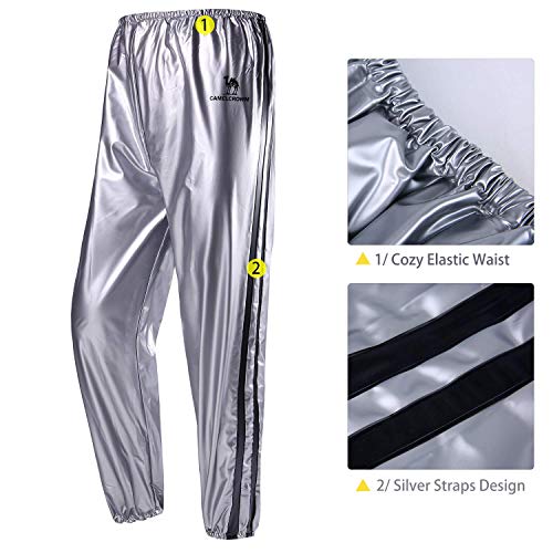 CAMEL CROWN Trajes de Sudoración para Fitness de Hombre Trajes de Sauna Traje de Pérdida de Peso con Capucha para Deportes Correr Yoga Gimnasio CAMEL CROWN Trajes de Sudoración para Fitness de Hombre Trajes de Sauna Traje de Pérdida de Peso con Capucha para Deportes Correr Yoga Gimnasio