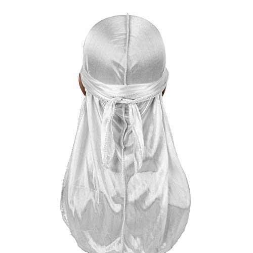 Camidy 3 Piezas de Durag Suave Y Sedoso con Cola Larga para Hombres Mujeres 360 Ondas Headwraps con Tapa de Onda Camidy 3 Piezas de Durag Suave Y Sedoso con Cola Larga para Hombres Mujeres 360 Ondas Headwraps con Tapa de Onda