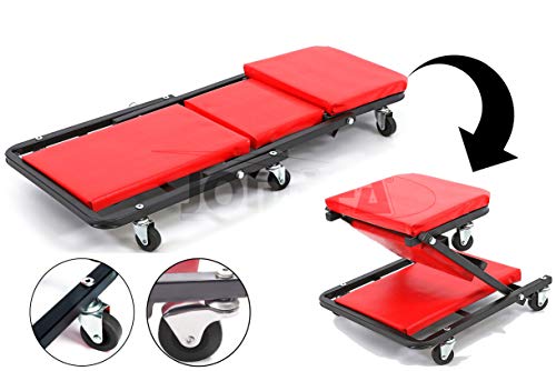 CAMILLA PARA TALLER MECANICO CONVERTIBLE EN ASIENTO CON 6 RUEDAS 360º CAMILLA PARA TALLER MECANICO CONVERTIBLE EN ASIENTO CON 6 RUEDAS 360º