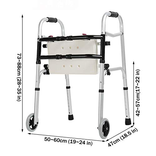 Caminante Asiento portátil Ajustable en Altura para Andador, Andador Pesado para obesidad, Andador Plegable, Andador Ligero para Ancianos: Adecuado Adultos Mayores Caminante Asiento portátil Ajustable en Altura para Andador, Andador Pesado para obesidad, Andador Plegable, Andador Ligero para Ancianos: Adecuado Adultos Mayores