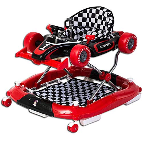 Caminantes para bebés, arnés para caminar para bebés, coche de juguete para niños de 6-18 meses de juego, carro, caballo mecedora, altura ajustable, música, prevención de vuelcos, niña y niño,Rojo Caminantes para bebés, arnés para caminar para bebés, coche de juguete para niños de 6-18 meses de juego, carro, caballo mecedora, altura ajustable, música, prevención de vuelcos, niña y niño,Rojo