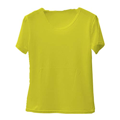 Camiseta de color básico camiseta de las mujeres casual verano superior blanca camiseta al por mayor