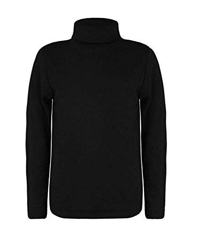 Camiseta de manga larga para niños con cuello alto y cuello redondo Camiseta de manga larga para niños con cuello alto y cuello redondo