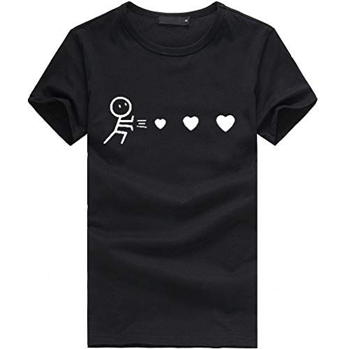 Camiseta de Mujer Manga Corta riou Mujeres Elegantes Blusas Verano con Estampado De Corazones Tops Casuales Original Fiesta T-Shirt Cuello Redondo Basica Camisa Camiseta de Mujer Manga Corta riou Mujeres Elegantes Blusas Verano con Estampado De Corazones Tops Casuales Original Fiesta T-Shirt Cuello Redondo Basica Camisa