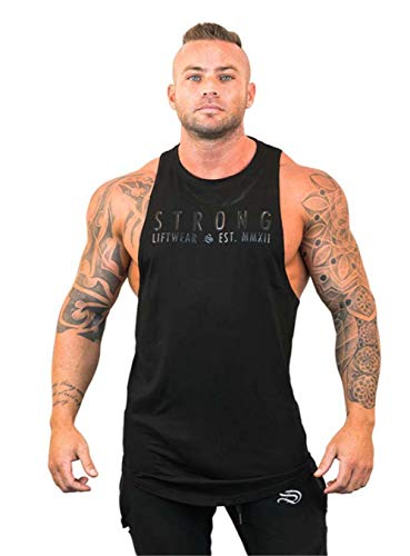 Camiseta de tiantes Deportiva Fitness de Hombre para el Gym y Entrenamientos de Alta Intensidad Tank Top