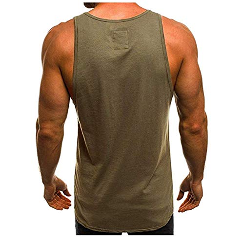 Camiseta de Tirantes Deportiva Hombre Tirantes Culturismo Fitness Deportiva. Ropa Deporte Masculina para Entrenar Gym