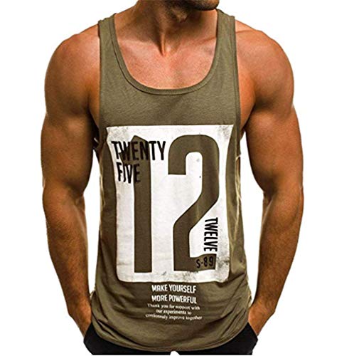 Camiseta de Tirantes Deportiva Hombre Tirantes Culturismo Fitness Deportiva. Ropa Deporte Masculina para Entrenar Gym