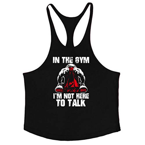Camiseta Deportiva de Tirantes para Hombre Sin Manga Slim Fit Cómodo Fitness Top Camisetas de Tirante Gimnasio Deporte Senderismo Camiseta Deportiva de Tirantes para Hombre Sin Manga Slim Fit Cómodo Fitness Top Camisetas de Tirante Gimnasio Deporte Senderismo