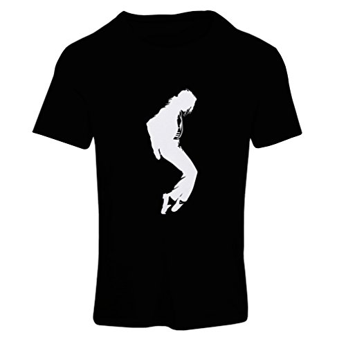 Camiseta Mujer Me Encanta MJ - Ropa de Club de Fans, Ropa de Concierto (Small Negro Blanco)