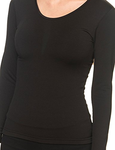 CAMISETA SEÑORA TERMAL YSABEL MORA, Negro, Small