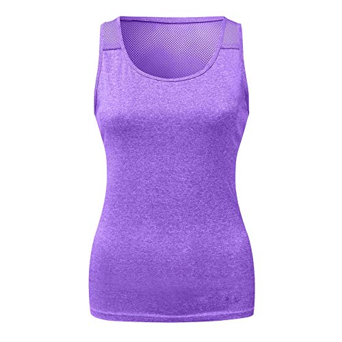 Camisetas de entrenamiento para mujer, espalda abierta, de malla, espalda cruzada, deportes, correr, sin mangas, gimnasio, ejercicio, atlético, yoga, tops