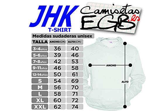 Camisetas EGB Sudadera Adulto/Niño Cobra Kai ochenteras 80´s Retro (Negro, S)