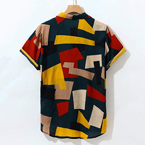 Camisetas Hombre Manga Corta Baratas SHOBDW 2019 Sólido Cuello Mao Camisa Lino Hombre Casual Moda Blusa Slim Fit Tops Hombre Tallas Grandes XXL(Negro,M) Camisetas Hombre Manga Corta Baratas SHOBDW 2019 Sólido Cuello Mao Camisa Lino Hombre Casual Moda Blusa Slim Fit Tops Hombre Tallas Grandes XXL(Negro,M)