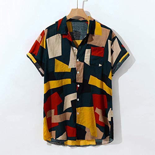 Camisetas Hombre Manga Corta Baratas SHOBDW 2019 Sólido Cuello Mao Camisa Lino Hombre Casual Moda Blusa Slim Fit Tops Hombre Tallas Grandes XXL(Negro,M) Camisetas Hombre Manga Corta Baratas SHOBDW 2019 Sólido Cuello Mao Camisa Lino Hombre Casual Moda Blusa Slim Fit Tops Hombre Tallas Grandes XXL(Negro,M)