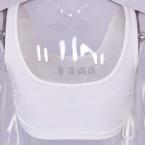 Camisetas sin Mangas Mujer SHOBDW Verano Playa Mar Sexy Casual Letra Impresa Camisola Delgada Bandeau Tops Deportivos De Yoga Cosecha Blanca Camisa Camiseta para Mujer(Blanco,M) Camisetas sin Mangas Mujer SHOBDW Verano Playa Mar Sexy Casual Letra Impresa Camisola Delgada Bandeau Tops Deportivos De Yoga Cosecha Blanca Camisa Camiseta para Mujer(Blanco,M)