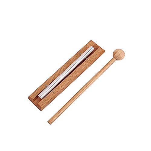 Campana de meditación Alnicov Solo Chime con mazo Instrumento de percusión para oración Yoga Energías Orientales Curación o Gestión de Aula de Profesores Campana de meditación Alnicov Solo Chime con mazo Instrumento de percusión para oración Yoga Energías Orientales Curación o Gestión de Aula de Profesores