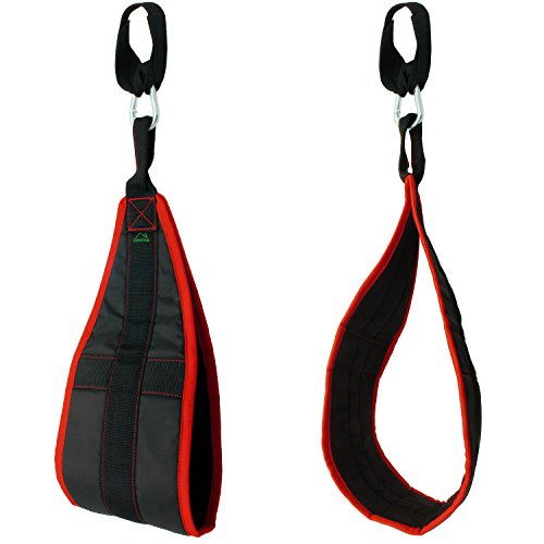 CampTeck U6833 AB Straps Slings para Abdominales Acolchado para Colgar con Mosquetón para Entrenamiento, Crunch, Gimnasio, Fitness, Levantamiento de Pesas - Negro, 1 par CampTeck U6833 AB Straps Slings para Abdominales Acolchado para Colgar con Mosquetón para Entrenamiento, Crunch, Gimnasio, Fitness, Levantamiento de Pesas - Negro, 1 par