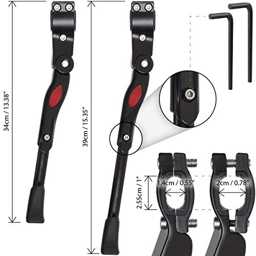 CampTeck U6896 Caballete Bicicleta Ajustable de Aluminio Bike Stand Pata de Cabra Bicicleta - Se Adapta a 24"-28" MTB Montaña, Carretera, Híbrido, Bicicletas Plegables CampTeck U6896 Caballete Bicicleta Ajustable de Aluminio Bike Stand Pata de Cabra Bicicleta - Se Adapta a 24"-28" MTB Montaña, Carretera, Híbrido, Bicicletas Plegables