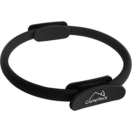 CampTeck U6932 - Yoga Aro Pilates - Aro Fitness Aro de Pilates Anillo Yoga Gimnasio Ejercicio - Negro