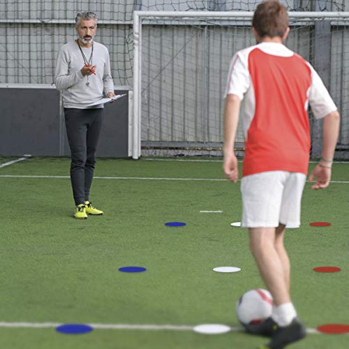 CampTeck U6934 - Conos Entrenamiento Planos de PVC Flexibles, Conos Planos (Paquete de 10) con Bolsa de Malla Negra - Colores Discos: Naranja, Azul, Rojo, Blanco, Amarillo CampTeck U6934 - Conos Entrenamiento Planos de PVC Flexibles, Conos Planos (Paquete de 10) con Bolsa de Malla Negra - Colores Discos: Naranja, Azul, Rojo, Blanco, Amarillo
