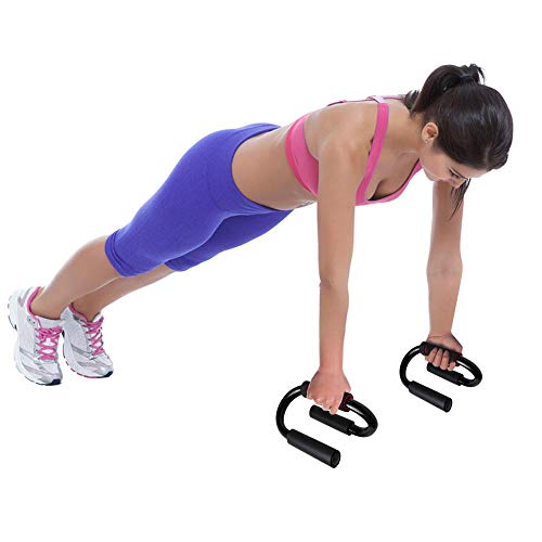 CampTeck U7039 - Forma de S Acero y Espuma Soporte para Flexiones, Agarre Flexiones, Push Up Bars Stand - Entrenamiento Abdominals, Fitness, Ejercicios, Gimnasio - Negro y Rojo - 1 Par CampTeck U7039 - Forma de S Acero y Espuma Soporte para Flexiones, Agarre Flexiones, Push Up Bars Stand - Entrenamiento Abdominals, Fitness, Ejercicios, Gimnasio - Negro y Rojo - 1 Par