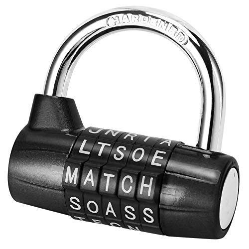 Candado de seguridad resistente con combinación de 5 letras, candado de seguridad con contraseña. Candado de seguridad resistente con combinación de 5 letras, candado de seguridad con contraseña.