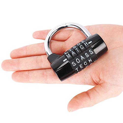 Candado de seguridad resistente con combinación de 5 letras, candado de seguridad con contraseña. Candado de seguridad resistente con combinación de 5 letras, candado de seguridad con contraseña.