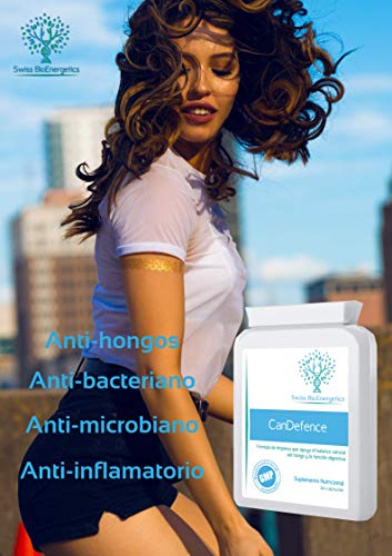 CanDefence 60 cápsulas - Fórmula extra fuerte para la limpieza de la cándida - apoya el equilibrio natural del hongo - con probióticos añadidos - diseñado para limpiar la infección por cándida/hongos