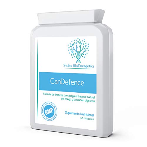 CanDefence 60 cápsulas - Fórmula extra fuerte para la limpieza de la cándida - apoya el equilibrio natural del hongo - con probióticos añadidos - diseñado para limpiar la infección por cándida/hongos