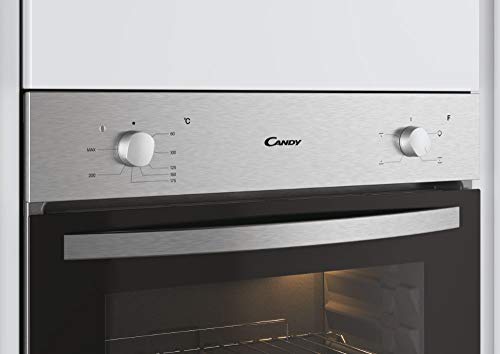 Candy - FCS100X/E - Horno eléctrico - 2100W, Capacidad 70L, Puerta desmontable de doble cristal con efecto espejo, Inox, Clase A