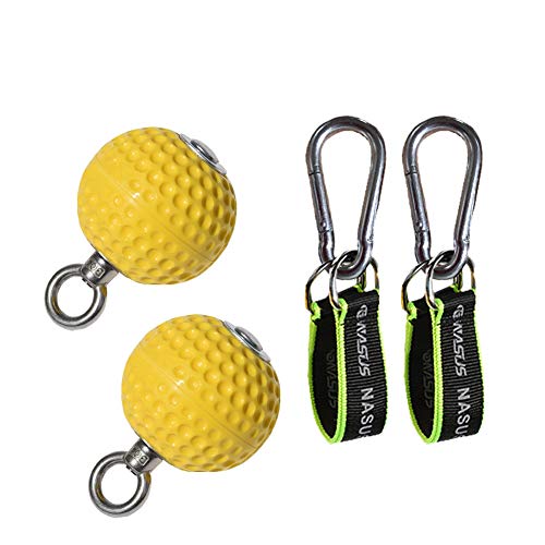 Cannonball Grips (par) – Versátil entrenamiento de fuerza de mano y agarre – Ejercitador de mano y fortalecedor de agarre – Ideal para dominadas, barras, mancuernas, pesas rusas y pesas