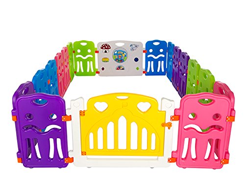 Cannons UK Corralito para bebé, 16 x lados pequeños parque infantil + elemento grande con integrados Cannons UK Corralito para bebé, 16 x lados pequeños parque infantil + elemento grande con integrados