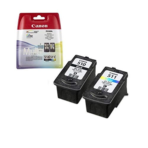 Canon 2970B010AA Cartuchos de tinta BK+Tricolor para Impresora de Inyeccion de tinta Pixma Canon 2970B010AA Cartuchos de tinta BK+Tricolor para Impresora de Inyeccion de tinta Pixma