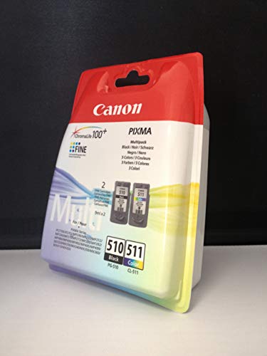 Canon 2970B010AA Cartuchos de tinta BK+Tricolor para Impresora de Inyeccion de tinta Pixma