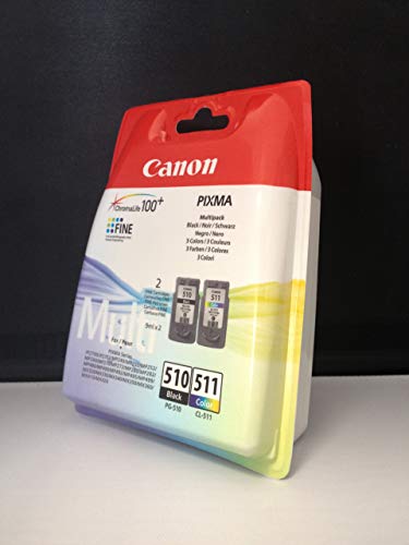 Canon 2970B010AA Cartuchos de tinta BK+Tricolor para Impresora de Inyeccion de tinta Pixma Canon 2970B010AA Cartuchos de tinta BK+Tricolor para Impresora de Inyeccion de tinta Pixma