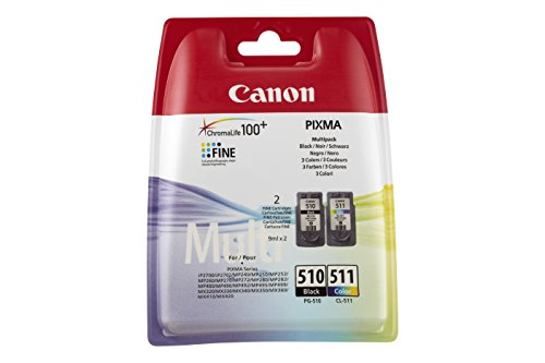 Canon 2970B010AA Cartuchos de tinta BK+Tricolor para Impresora de Inyeccion de tinta Pixma Canon 2970B010AA Cartuchos de tinta BK+Tricolor para Impresora de Inyeccion de tinta Pixma