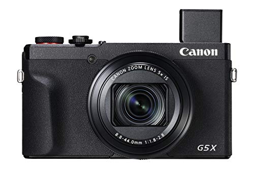 Canon PowerShot G5 X Mark II - Cámara Digital (20.1 MP, Pantalla táctil LCD Plegable de 7.5 cm, Pantalla abatible, WLAN, Zoom de 5X, 4K, CMOS) Negro