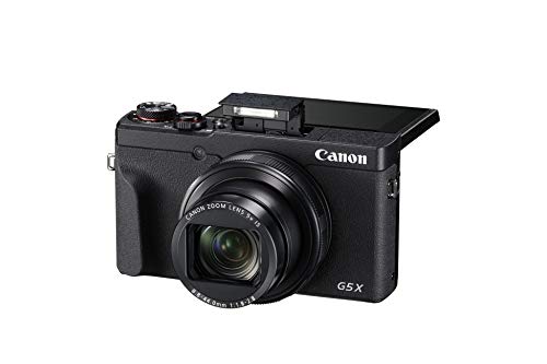 Canon PowerShot G5 X Mark II - Cámara Digital (20.1 MP, Pantalla táctil LCD Plegable de 7.5 cm, Pantalla abatible, WLAN, Zoom de 5X, 4K, CMOS) Negro