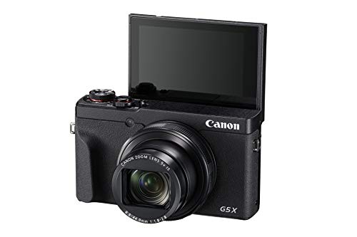 Canon PowerShot G5 X Mark II - Cámara Digital (20.1 MP, Pantalla táctil LCD Plegable de 7.5 cm, Pantalla abatible, WLAN, Zoom de 5X, 4K, CMOS) Negro