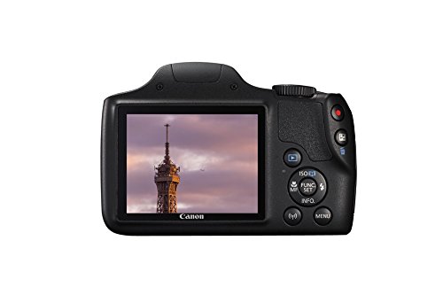 Canon PowerShot SX540 HS - Cámara digital de 20.3 Mp (pantalla de 3”, zoom óptico de 50x, NFC, WiFi), negro